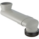 Codo en S de PVC de Geberit. D'=90 mm, d1'=100-105.6 mm